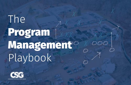 The Program Management Playbook